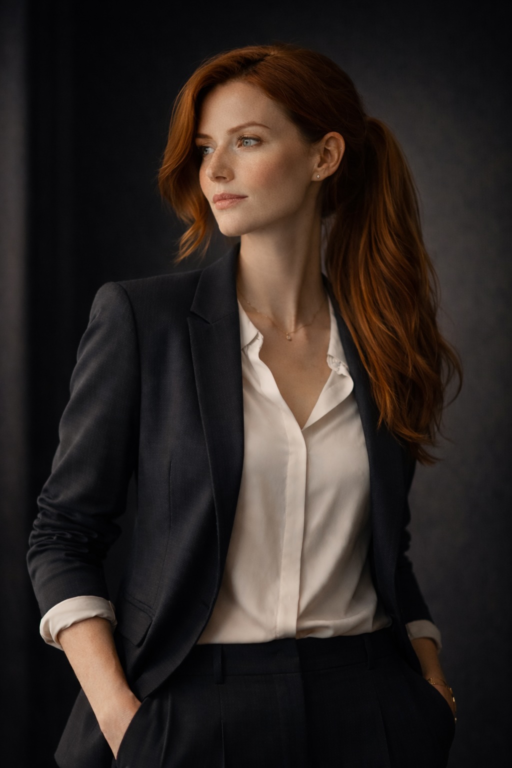 Composed professional ready to move forward